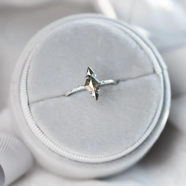 Kite salt and pepper diamond engagement ring KYLEEN Image