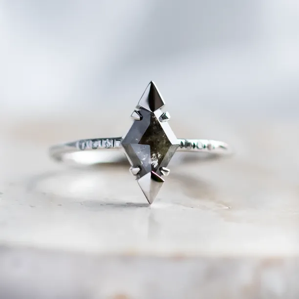 Kite salt and pepper diamond engagement ring KYLEEN Image
