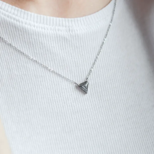Gold necklace with superman salt and pepper diamond CANBERRA Image