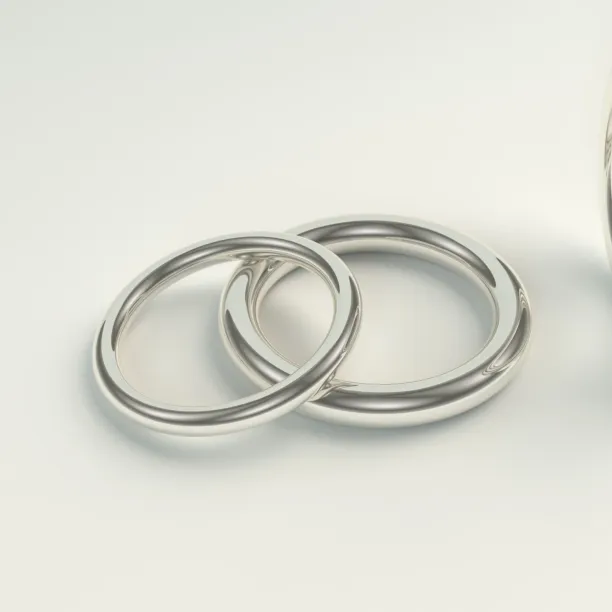 LOBE wedding gold rings Image