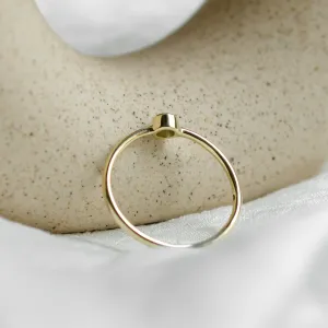 Minimalist engagement ring with salt and pepper diamond AINE Thumbnail
