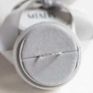 Elegant half eternity ring with diamonds CHRISTIE Thumbnail
