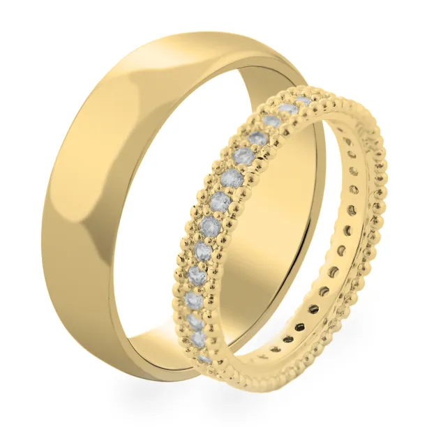 Luxurious diamond wedding rings KNEDE Image