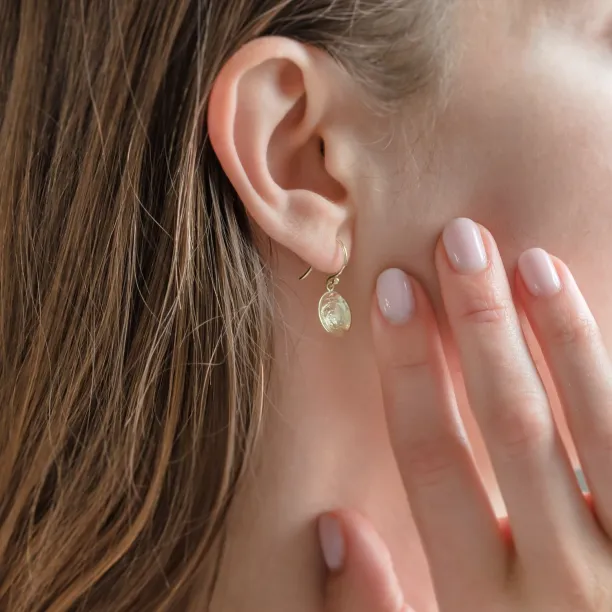 Unique gold earrings BARBARA Image