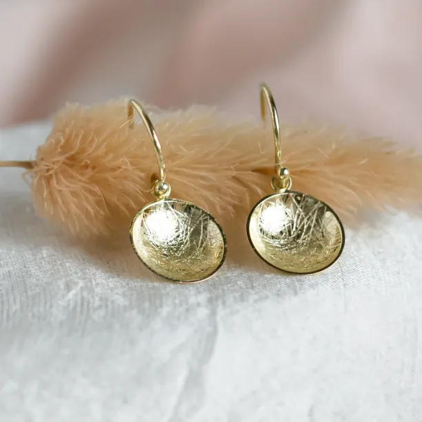 Unique gold earrings BARBARA Image