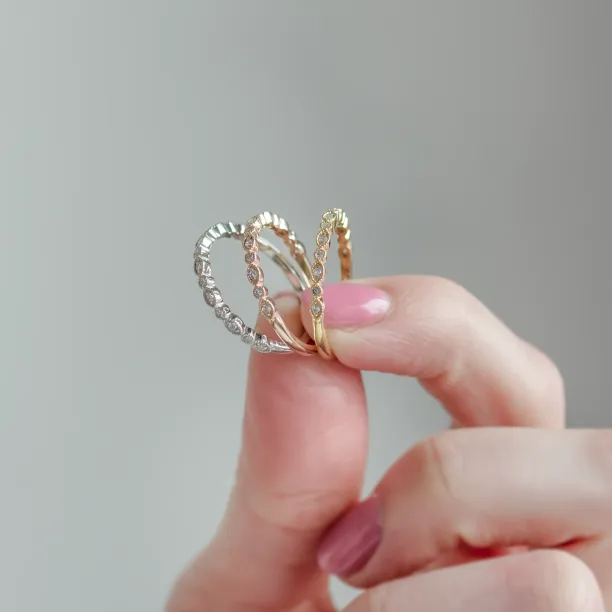 Vintage eternity ring with lab-grown diamonds RIGA Image