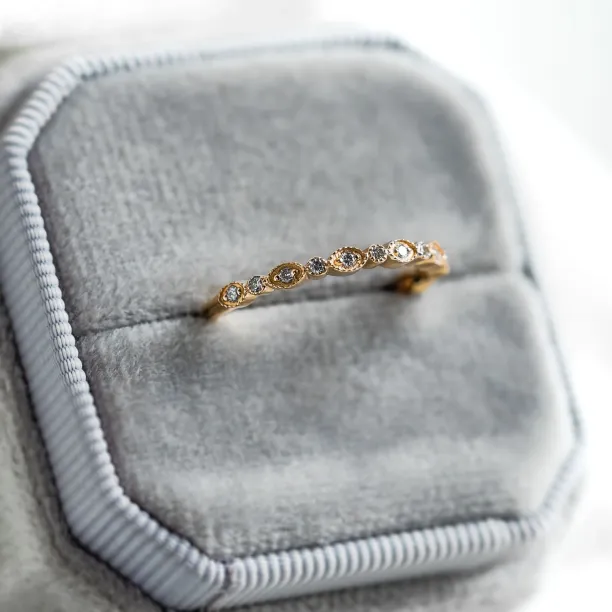 Vintage eternity ring with lab-grown diamonds RIGA Image