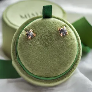Natural untreated raw diamond earrings CORDELIA Thumbnail