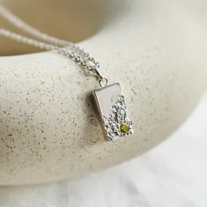 Original pendant with perforation and diamond LIZ Thumbnail