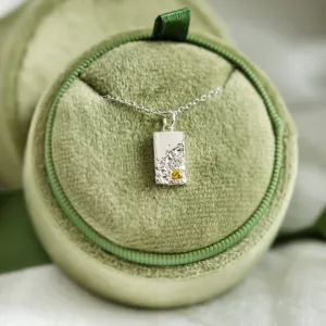 Original pendant with perforation and diamond LIZ Thumbnail