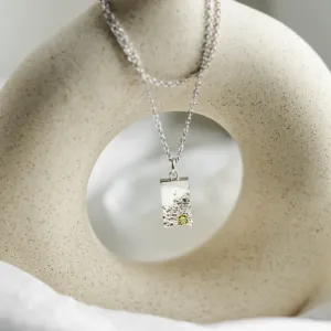Original pendant with perforation and diamond LIZ Thumbnail