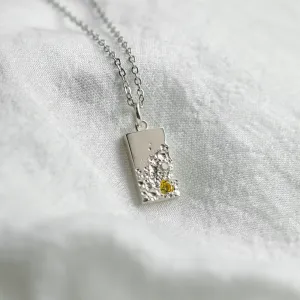 Original pendant with perforation and diamond LIZ Thumbnail