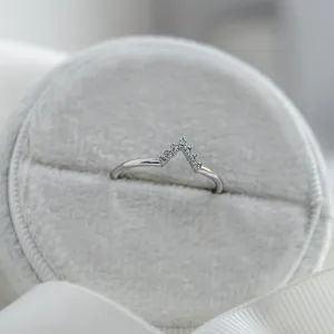 Diamond curved wedding ring REGGIANA Thumbnail