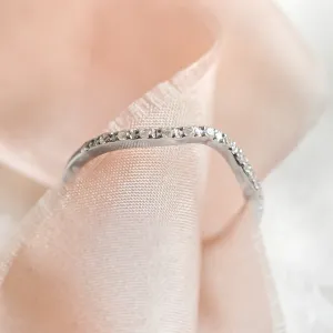 Gold eternity ring with diamonds TIEROS Thumbnail