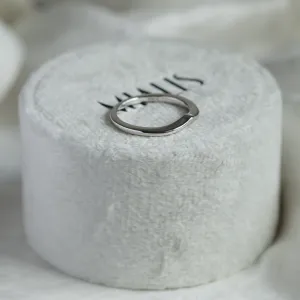 Minimalist curved wedding ring CATANIA Thumbnail