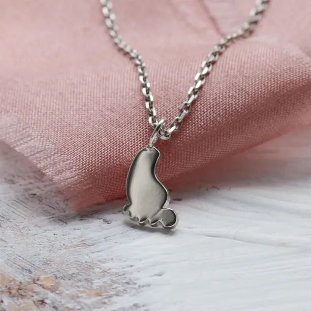 Gold pendant with babyfoot BABY Image