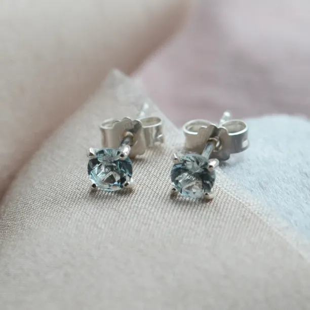 Gold earrings with blue topazes FELI Image