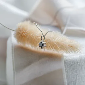 Minimalist necklace with salt and pepper diamond KAI Thumbnail