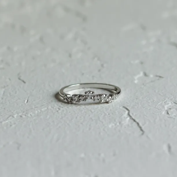 Elegant engagement set with diamonds GABRIELE Image