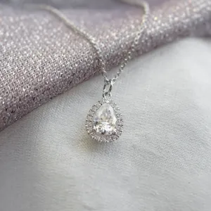 Gold halo pendant GLORIA Thumbnail