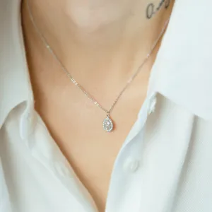 Gold halo pendant GLORIA Thumbnail