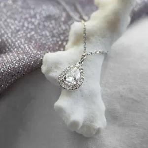 Gold halo pendant GLORIA Thumbnail