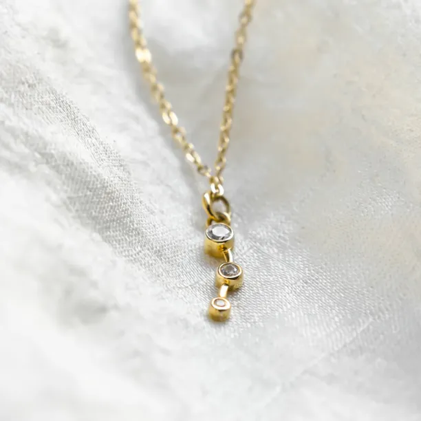 Minimalist diamond necklace MARIANNE Image