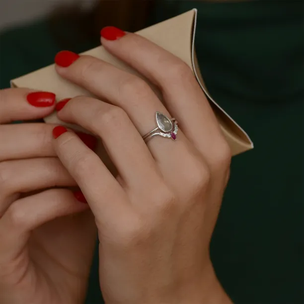 Set rings with diamonds ERIN Image