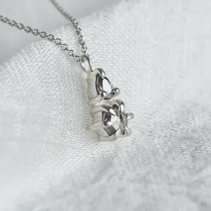 Necklace with unusual salt and pepper diamonds GEORGINA Thumbnail