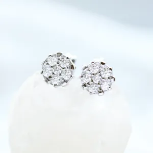 Classic gold lab-grown diamond earrings GERA