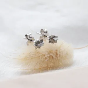Earrings with baguette salt and pepper diamonds STELLON Thumbnail