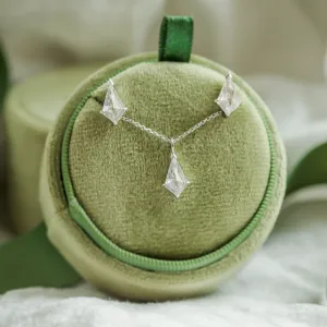 Gold kite moissanite earrings DANE Thumbnail