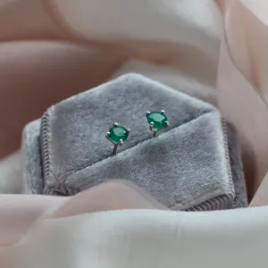 Gold earrings with emeralds FELI Thumbnail