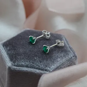 Gold earrings with emeralds FELI Thumbnail