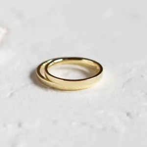 Flat wedding rings made of red gold ENIGMA Thumbnail