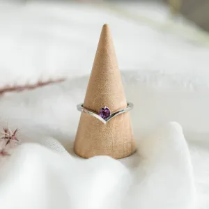 Gold amethyst ring AMY Thumbnail