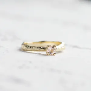 Gold branch ring with morganite DREMIA Thumbnail