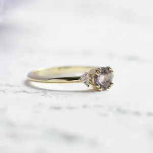 Engagement ring with lepidocrocite and diamonds FRAISE Thumbnail