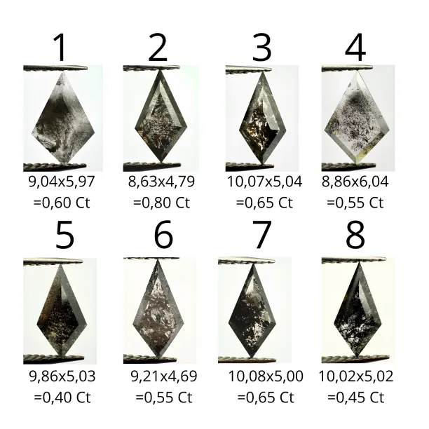 CHRIS gold ring with salt and pepper diamond Image