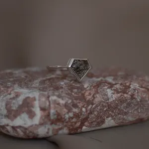 Gold ring with rutile quartz ALMONTE Thumbnail