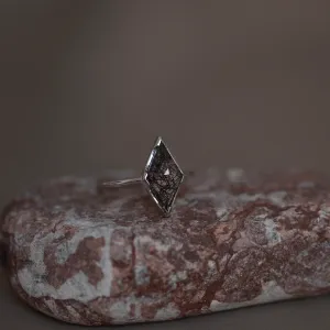 Gold ring with rutile quartz BENITO Thumbnail
