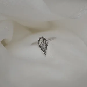 Gold ring with rutile quartz BUNO Thumbnail