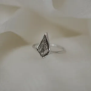 Gold ring with rutile quartz BUNO Thumbnail