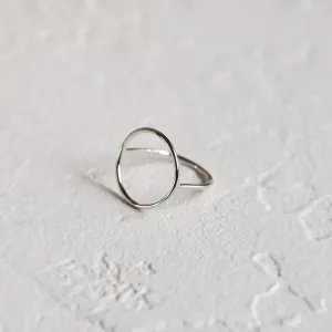 Minimalistic gold ring with the circle NORE Thumbnail