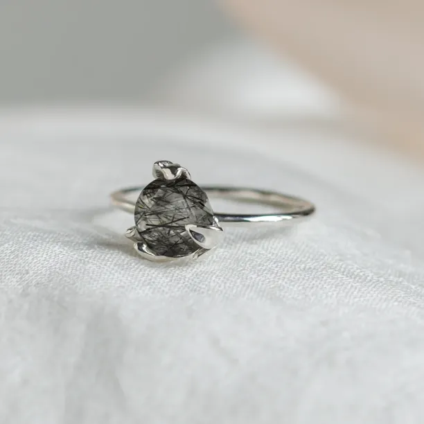Organic ring with rutilated quartz ODIN Image