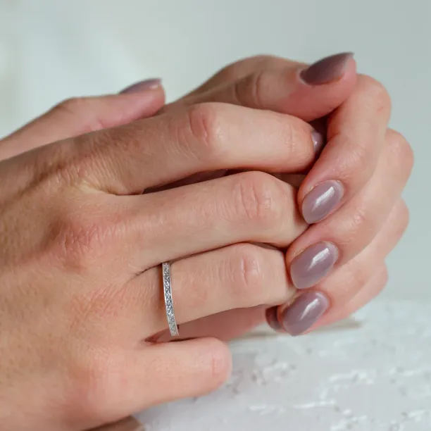 Vintage eternity lab-grown diamond ring HELENE Image