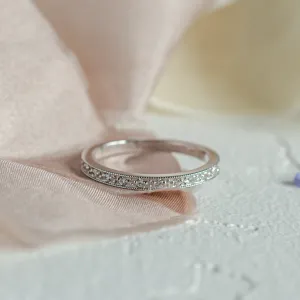 Vintage eternity lab-grown diamond ring HELENE Thumbnail