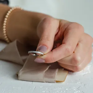 Vintage eternity lab-grown diamond ring HELENE Thumbnail