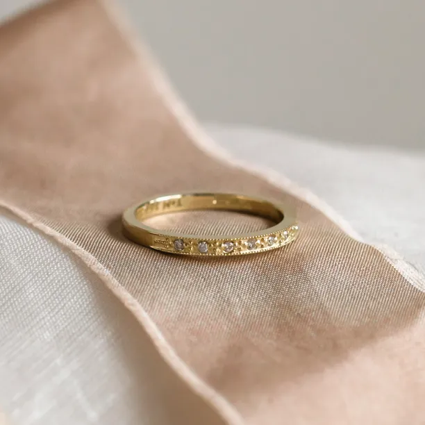 Vintage eternity lab-grown diamond ring HELENE Image