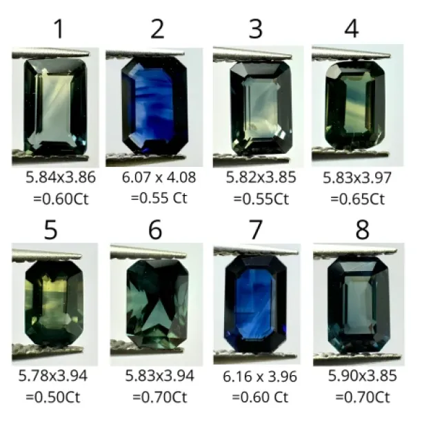 Modern ring with emerald sapphire and diamonds EUDE Image